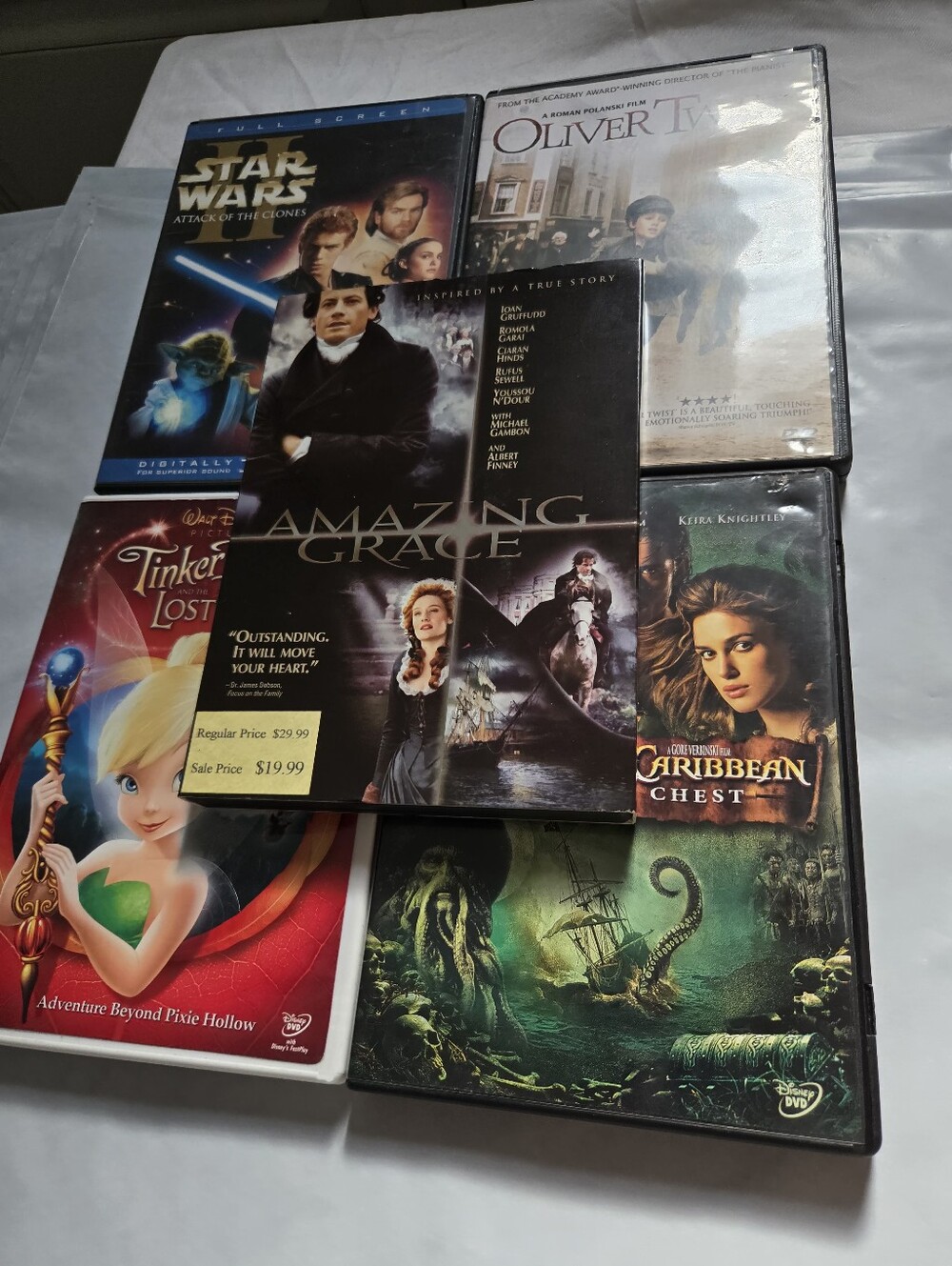 Assorted Set Of 5 DVD Movie Collection -Johnny Depp, Ewan McGregor